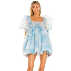 The SELKIE PUFF DRESS in “cloud”